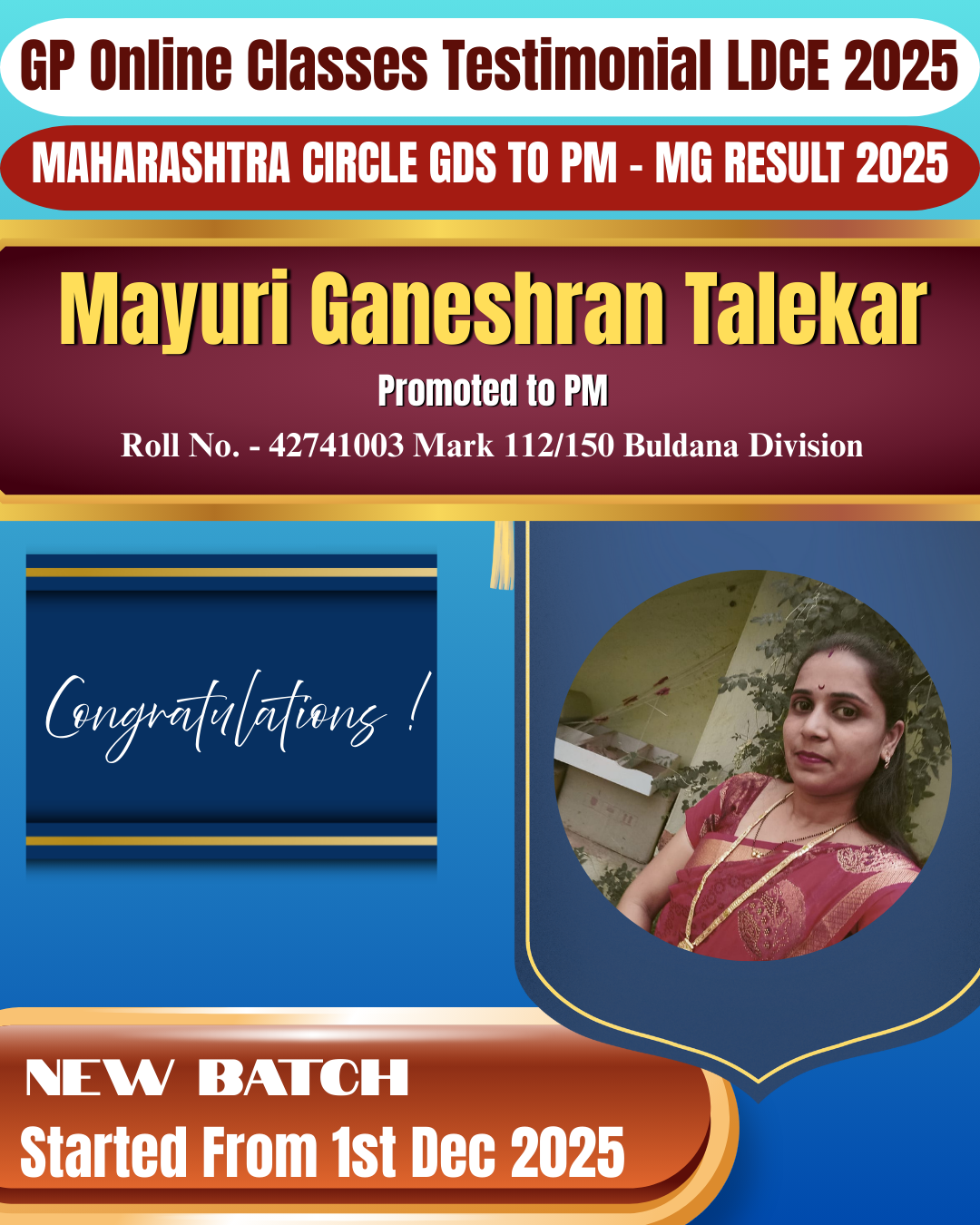 MAYURI GANESHRAN TALEKAR GDS TO PM